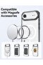 Air Clear for iPhone Air case cover MagSafe compatible [13 feet Drop Tested] - Clear Black - 5