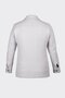 White relaxed fit button-down patterned shirt jacket with two pockets - 2