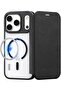 Air Folio for iPhone 17 PRO MAX case MagSafe compatible Folio Wallet cover magnetic closure - Black