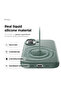 Magnetic Liquid Silicone For iPhone 17 case cover [Camera Control Button] - Midnight Green - 6