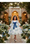 Chiffon Tiered Special Occasion Dress - 7