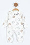 2-Piece 100% Cotton Newborn Romper Set Without Footies with Snap Fasteners - 3