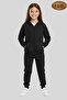 Girl's 3 Thread Ş Fleece-Lined California B Printed Zippered Tracksuit Set - 2