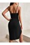 Trendy Ip Strap Square-Neck Mini Dress with Asymmetrical Detail on the Front - 5