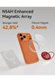 Urban Nano for iPhone 17 PRO case [Covered Camera Control] Vegan Polymeric Leather cover - Orange - 4