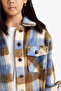Kaşe Checkered Blue Girl's Shirt F3385A8/Be300 - 5