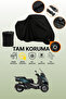 Black Lock Compatible Piaggio Mp3 530 Exclusive Compatible Motorcycle Tarpaulin, Protective Cover