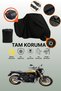 Black Tail Bag and Lock Compatible Kawasaki Z 900 Rs Compatible Motorcycle Tarpaulin