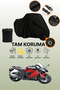 Black Compatible with Lock Kawasaki Ninja 1000 Sx Compatible Motorcycle Tarpaulin