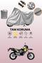 Gray Tail Bag and Lock Incompatible Kanuni Cross 150 Compatible Motorcycle Tarpaulin