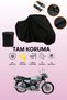 Black Rear Bag and Lock Incompatible Kuba Filinta 100 Compatible Motorcycle Tarpaulin