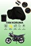 Black Tail Bag and Lock Incompatible Mondial 150 Mg Superboy X Compatible Motorcycle Canvas