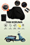 Motolux Macchiato 50 Compatible Motorcycle Tarpaulin Compatible with Black Rear Case