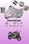 Grey Tail Bag and Lock Mismatched Rks Srk250 Rr Compatible Motorcycle Canvas