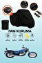 Black Tail Bag Compatible with Kawasaki El 125 Compatible Motorcycle Canvas