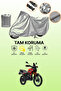 Gray Tail Bag and Lock Incompatible Motolux Cortado 200 Compatible Motorcycle Tarpaulin
