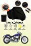 Motorcycle Tarp Compatible with Honda Shadow Spirit 750 Compatible with Black Rear Bag