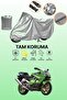 Grey Tail Bag and Lock Non-Matching Kawasaki Zx-9 R Compatible Motorcycle Canvas
