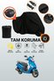 Black Rear Bag and Lock Compatible Hero Dash 125 Compatible Motorcycle Tarpaulin