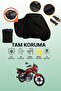 Black Tail Bag Compatible with Kuba Kh150-12D Compatible Motorcycle Tarpaulin