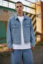 Unisex Premium Ice Blue Suit Jean Denim Jacket Pants