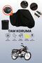 Honda Hero 100 Compatible Motorcycle Tarpaulin Compatible with Black Rear Bag