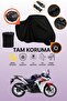 Black Rear Case and Lock Compatible Honda Cbr 250 R Compatible Motorcycle Tarpaulin