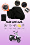 Rks Spontini 125 Compatible Motorcycle Tarpaulin Compatible with Black Rear Case