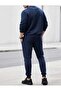 Men's Bottom-Up Set Crew Neck Sweatshirt with Sequential Star Print Design - 2