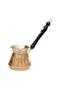 Wooden Handle Embroidered Copper Coffee Pot for 4 People