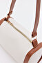 Cream - Tan D47 Single Compartment Adjustable Strap Daily Minimal Baguette Hand and Shoulder Women's Bag - 4
