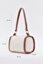 Cream - Tan D47 Single Compartment Adjustable Strap Daily Minimal Baguette Hand and Shoulder Women's Bag - 2
