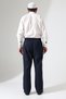 Men's Luxury Viscose Winter Shalwar Trousers with Pockets, Relaxed Fit, Elastic Waist, Vigüre Texture - Navy Blue (Ihvn) - 8
