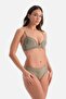 Khaki Lace Detailed Bra
