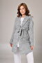 Winter Dark Gray Dressing Gown Suitable for Breastfeeding Double-Breasted Maternity Pajama Set - 8
