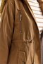 Women's Mink Half-Length Gabardine Fabric Wool Coat - 4