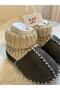 Organic Natural Lambskin Baby Booties - 2