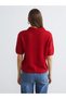 Polo Neck Women's Knitwear Cardigan - 3