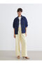 Indigo Shirt Collar O Oversized Women's Jean Jacket - 2