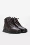 Brown Fur Inside Genuine Leather Lace-Up Zippered Eva Sole Men's Boots Tg09214111313662