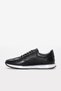 Black Genuine Leather Lace-Up Thermo Sole Men's Sneaker Shoes Tg0924113111399 - 3