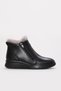Black Fur Inside Genuine Leather Thermo Sole Zipper Quality Style Women Boots Tg0941111261 - 4