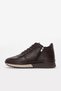 Brown Genuine Leather Fur Inside Zippered Lace-Up Rubber Sole Sports Men's Boots Tg096001113 - 3