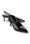 Sasha Gold Buckle Detailed Heeled Shoes - 6