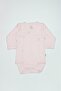 Organic Natural Basic Style Double Breasted Long Sleeve Body Bs17102 Pink