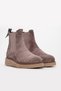 Mink Suede Fur Lined Genuine Leather Rubber Sole Chelsea Women's Boots Tg09657112612922