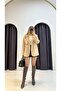 Button Detailed Thick Blazer Jacket
