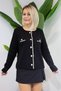 741 Hair Braided Sweater with Buttons