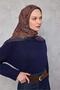 Viscose Velora Scarf Four Seasons Dark Navy Blue 90X90 - 3