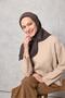 Viscose Velora Scarf Four Seasons Dark Brown 90X90 - 3